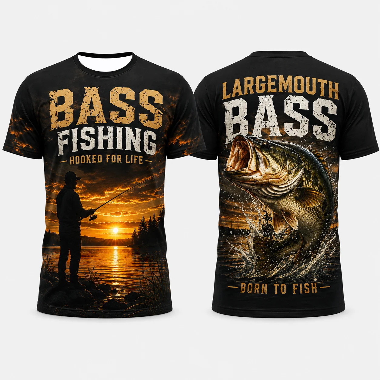 Men's Never Skunked Fishing T‑Shirt | Retro&Trendy Fisherman Graphic Tee,Breathable Lightweight Quick Dry Print Short Sleeve Top