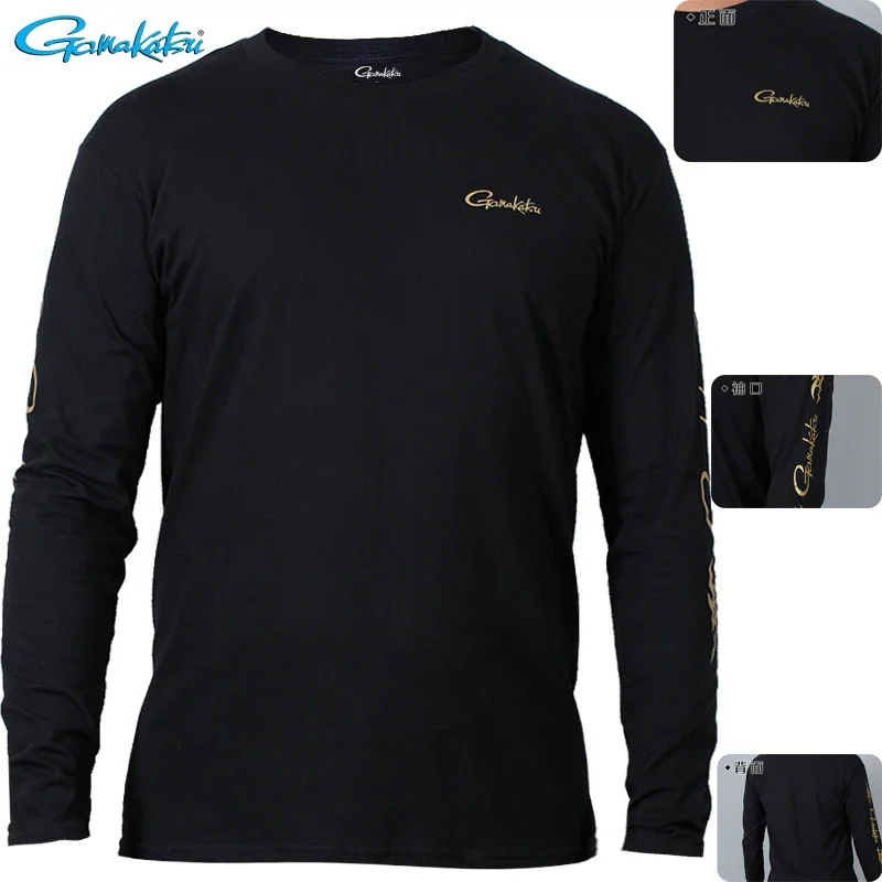 2023 Spring Autumn Fishing Tshirt Long Sleeve Round Neck Breathable Fishing Top Quick Drying Anti-UV Clothing For Fishing
