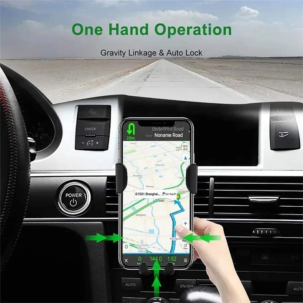 30W Car Wireless Charging Phone Holder 360° Rotation Car Navigation GPS Bracket For iPhone Xiaomi Samsung Fast Charging Station