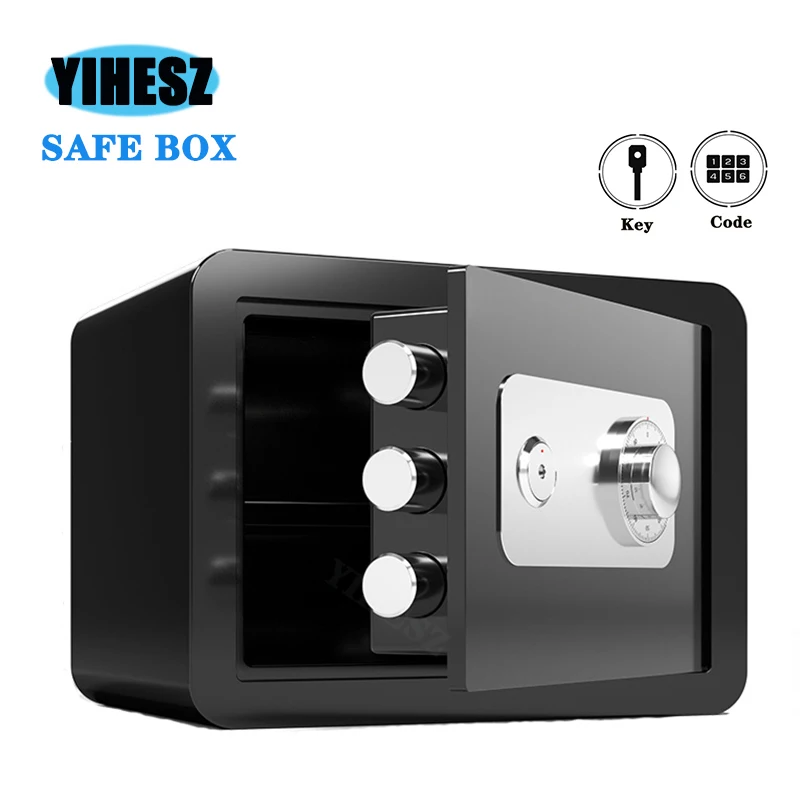 

Digital 25Cm Safes Steel Safety Safe Home Office Safety-Deposit Box Depository Strongbox Money Box Vault Mechanical Code Lock