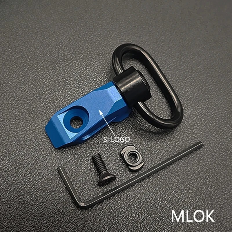 NONE Tactic Gear QD Sling Swivel Picatinny Rail Mount Black 5