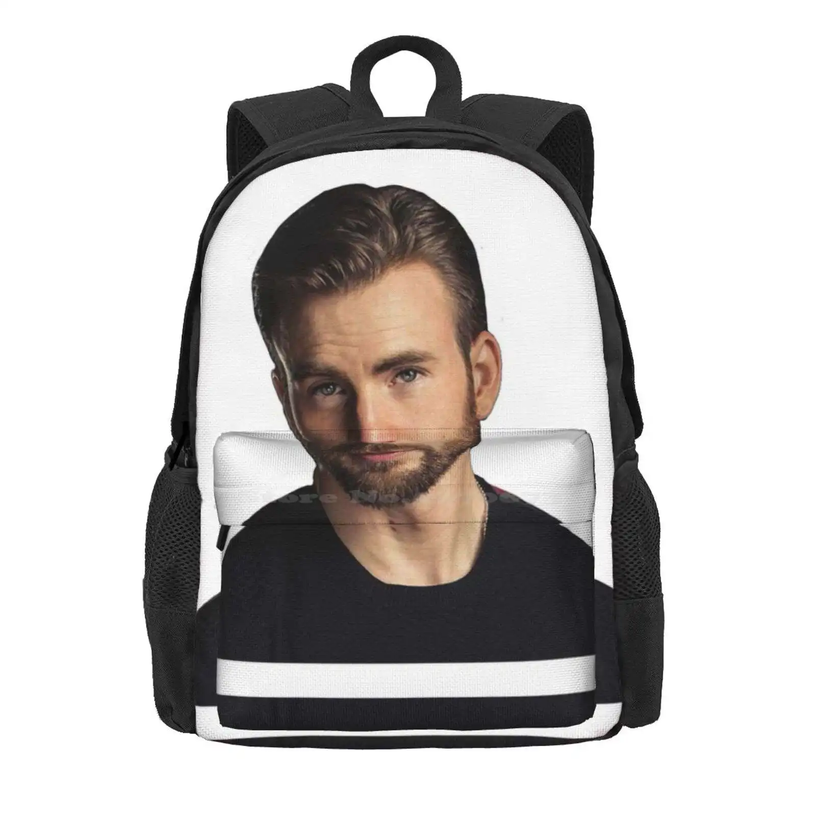 Chris Evans Being Hot Hot Sale Schoolbag Backpack Fashion Bags Chrisevans Actor Hot Modeling Popular Famous Handsome Cute Cutie