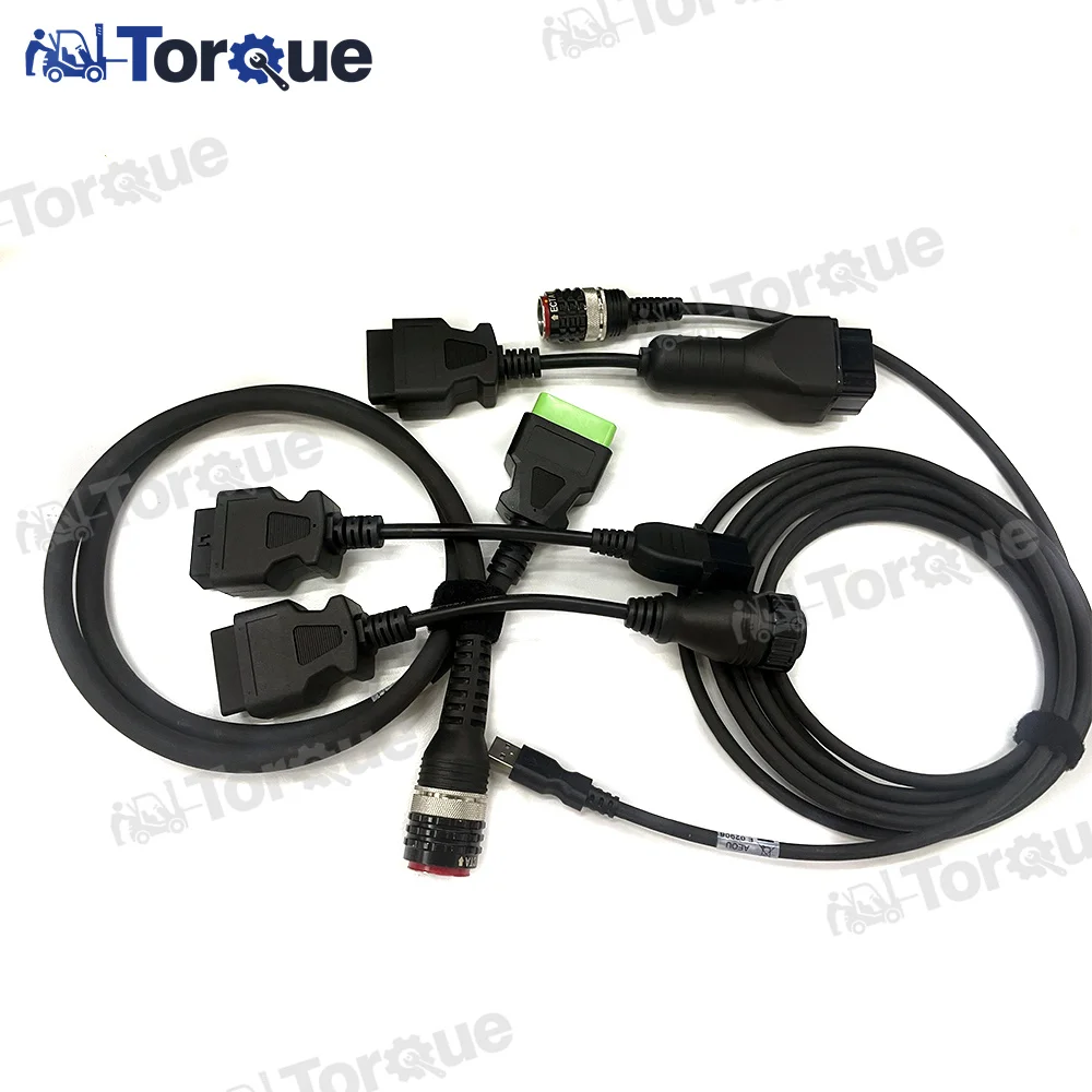 

5pc Diagnostic Cable for Vocom 88890300 VOCOM II 2 88890400 diagnostic Scanner tool OBD2 USB Cable Truck Diagnostic Tool