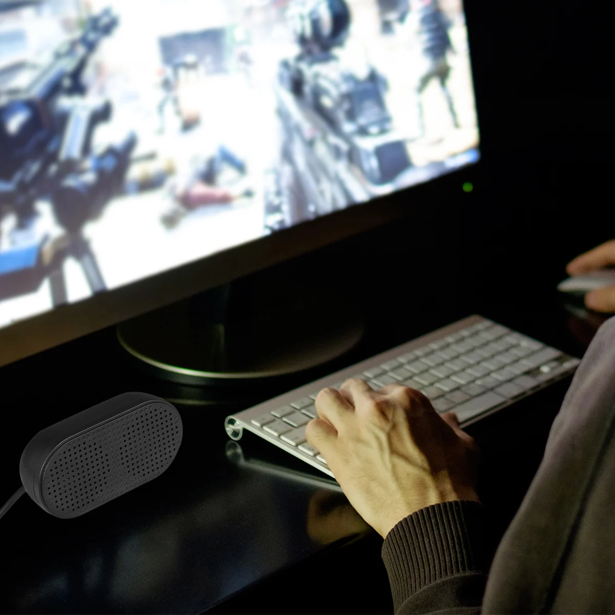 

Portable USB Speaker for Computer and Laptop Mini Soundbar Stereo Audio Computer Speakers Portable USB Speaker