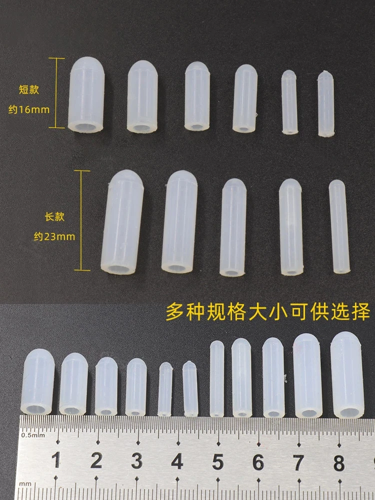 200Pcs Autoclavable Dental Silicone Caps, Tip Protectors for Sharp Instruments Like Needles & Probes.