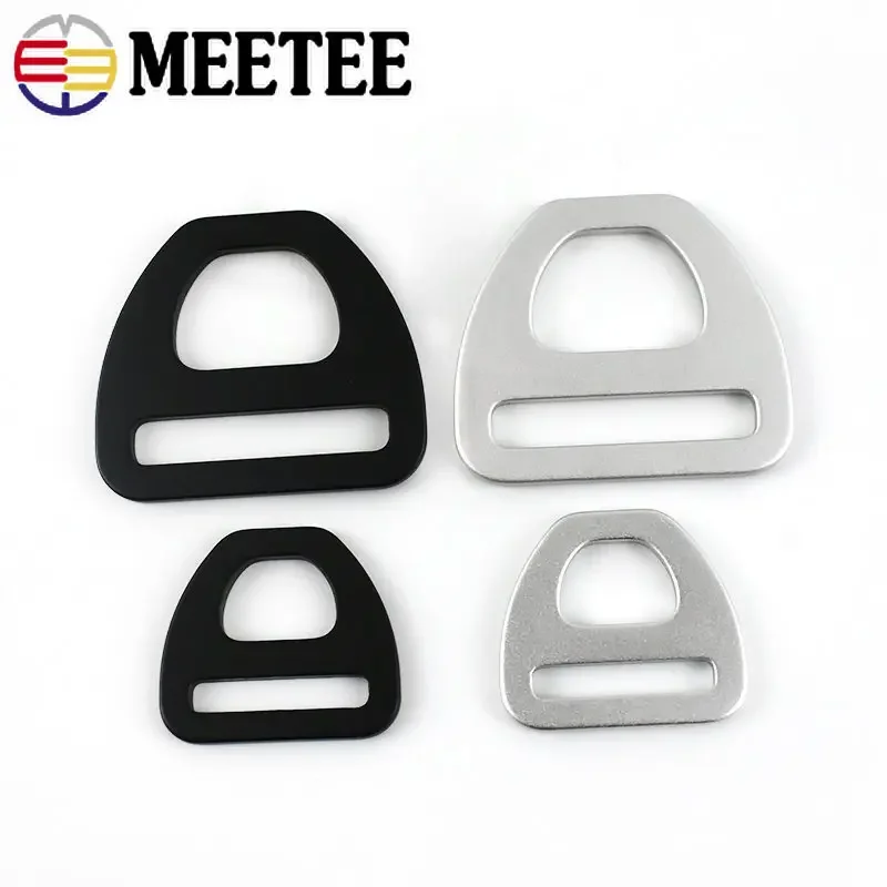 5Pcs Metal Bag Strap Buckels 15/20/25/38mm D Ring Buckle Webbing Pet Collar Clasp Adjuster Hook DIY Handbag Hardware Accessories