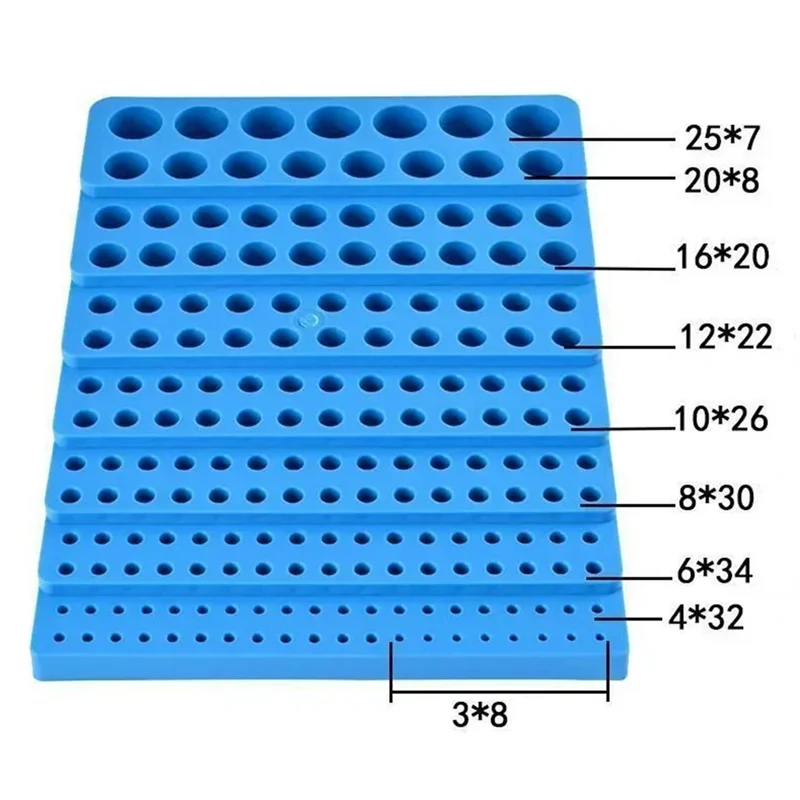 

Органайзер для инструментов ABUG-CNC, пластиковый россыпь, 187, сетчатая фреза, ящик для хранения сверл, развертка, рамка для ствола, аксессуары для инструментов, 1 шт.