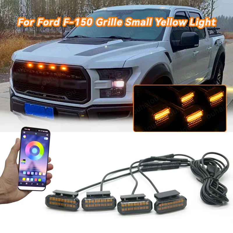 

LED Front Grille Light For Ford F-150 Car Daytime Running Light Wheel Eyebrow Lamp For Pickup Offroad 12V