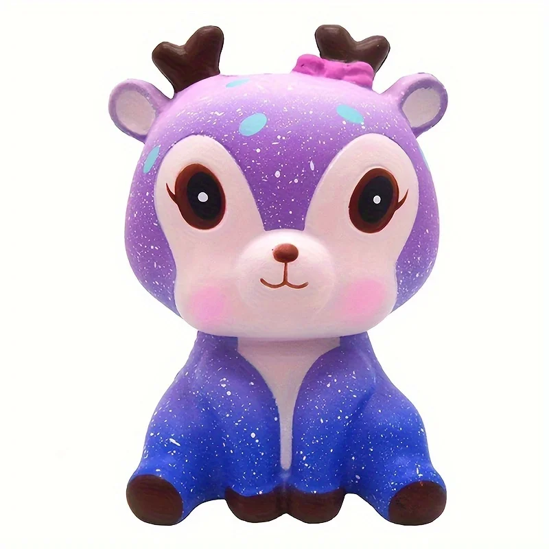 Schattig Galaxy herten dier squishy speelgoed met crème geur en riem anti-stress grappige gadget nieuwigheid cadeau voor kinderen