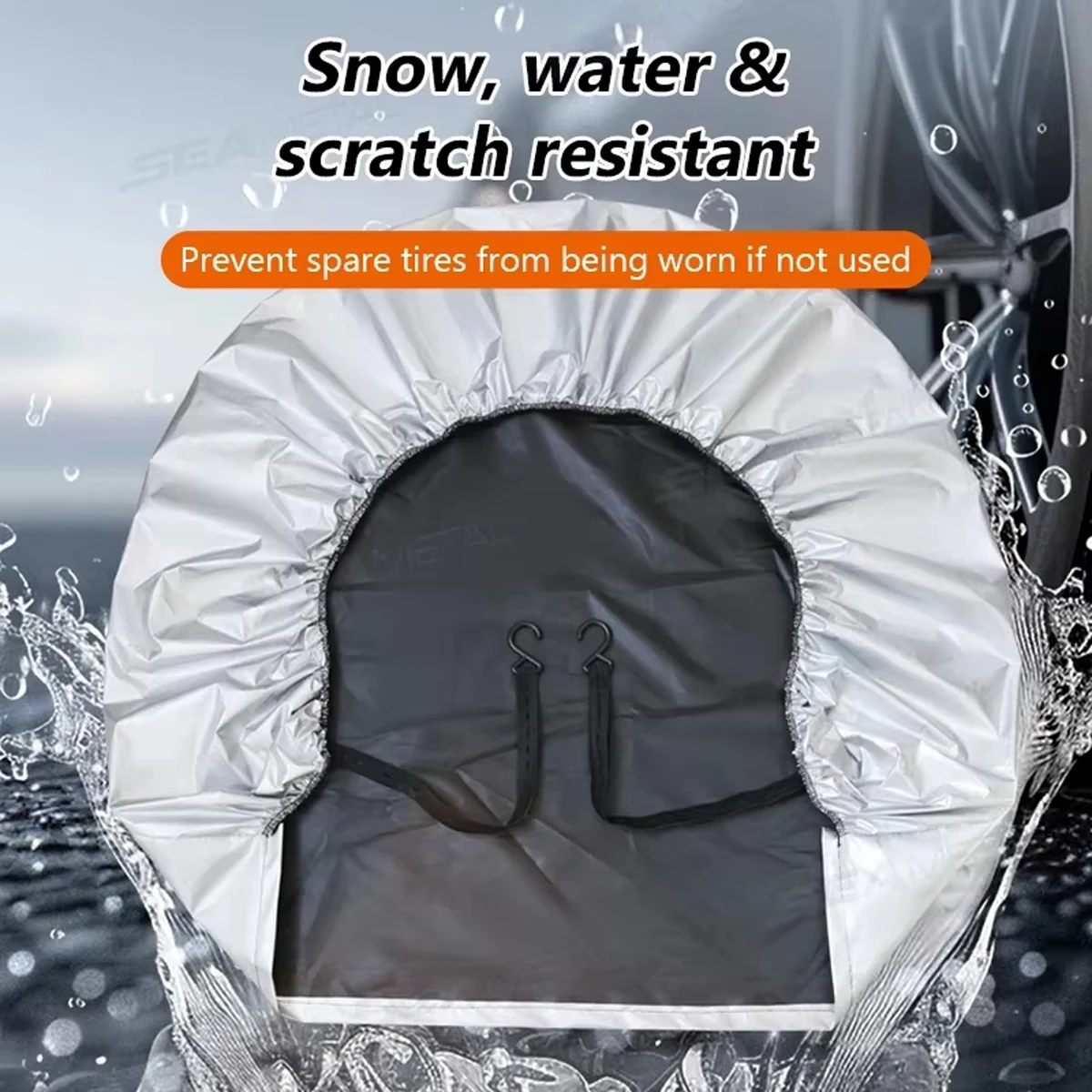 Waterproof Dustproof Car Tire Cover, Wear Resistant Sun Protection Vehicle Wheel Protector For Long Term Parking