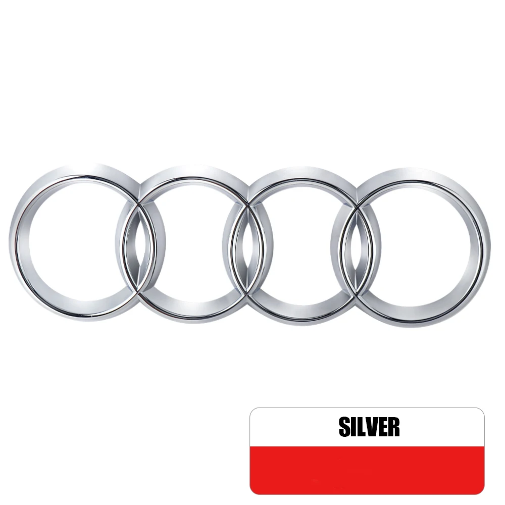 ABS Auto Frontgrill Heckklappe Auto-Emblem Aufkleber Dekor für Audi Sline A1 A2 A3 A4 R8 S1 S2 S3 S5 A4L A5 RS RS3 RS4 RS5 RS6