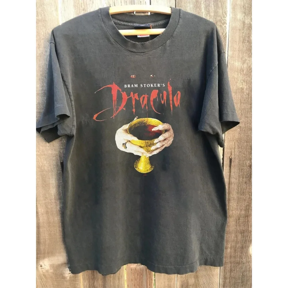 90s Bram Stoker 'Dracula' Movie Promotion T-shirt Men's T-shirt Summer New Unisex Casual Fashion T-shirt