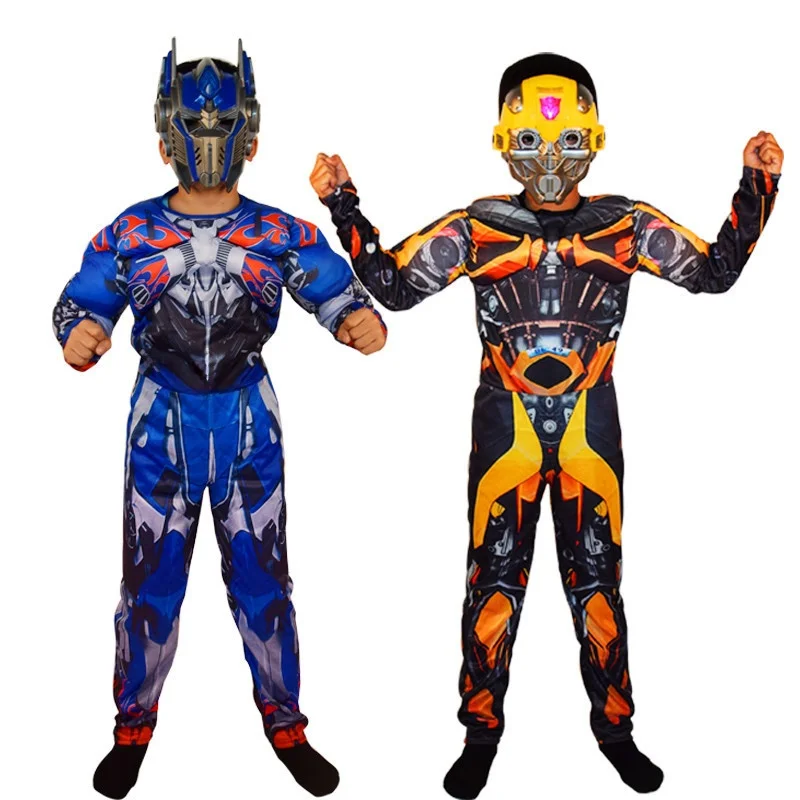 

Детский костюм на Хэллоуин, автомобиль, робот, пчела, Optimus Prime, одежда для выступлений на сцене, полиэстер, традиционная этническая одежда...