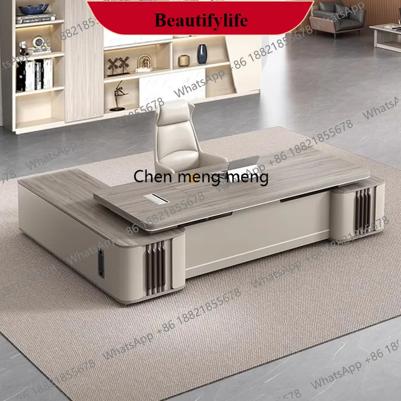 

K178Executive Nordic Office Desk Minimalist Aesthetic Modern Computer Office Desk Design Multifunctional
