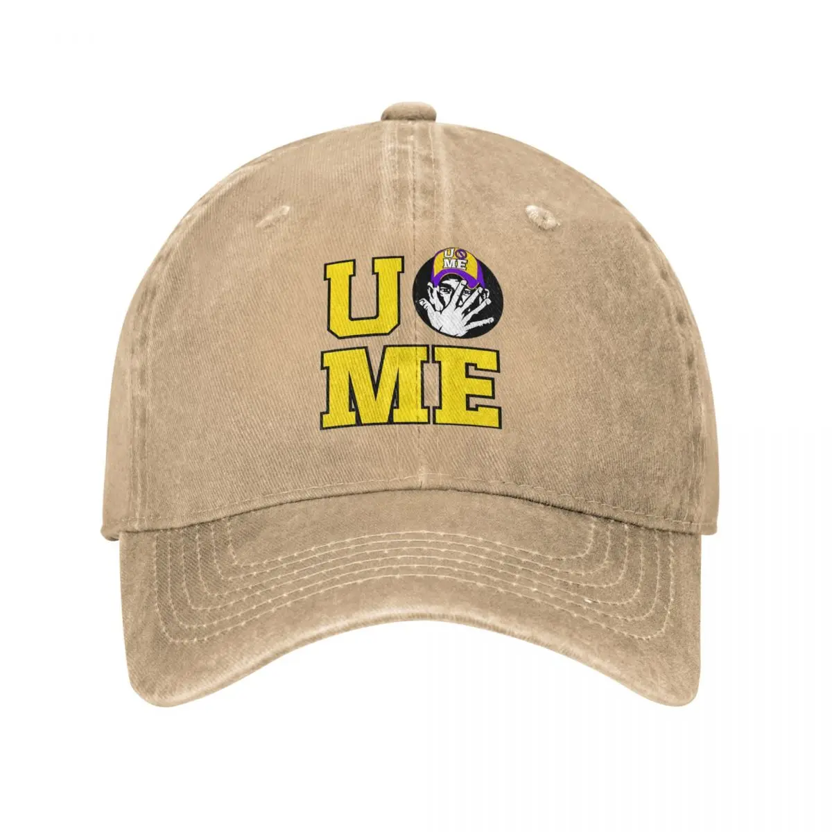 John Wrestling Cena You Can't See Me Baseball Caps Unisex Distressed Washed Sun Cap Punk Never Give Up Outdoor All Seasons Hat