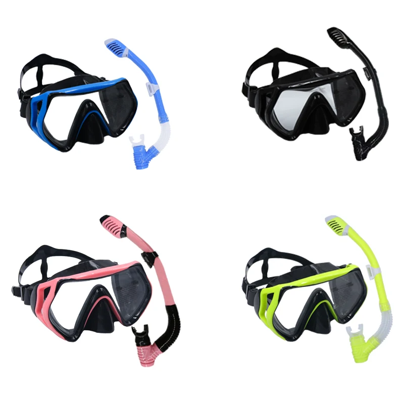 Scuba Snorkeling Diving Masks Set Free-Diving Mask Silicone Snorkel Swimming Goggles For Kids Swimming Equipment