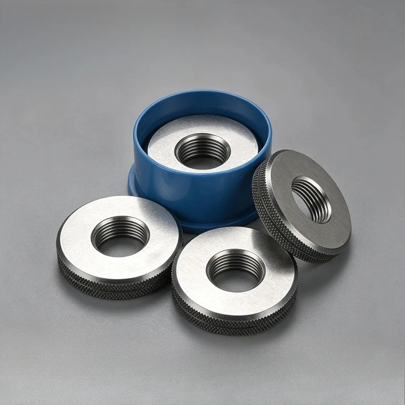 1SET(1*GO+1*NOGO) 6g Left Hand Thread Ring Gauge M40-M47 Metric Left Fine Tooth Precision Gage Pitch Thread Test Tool