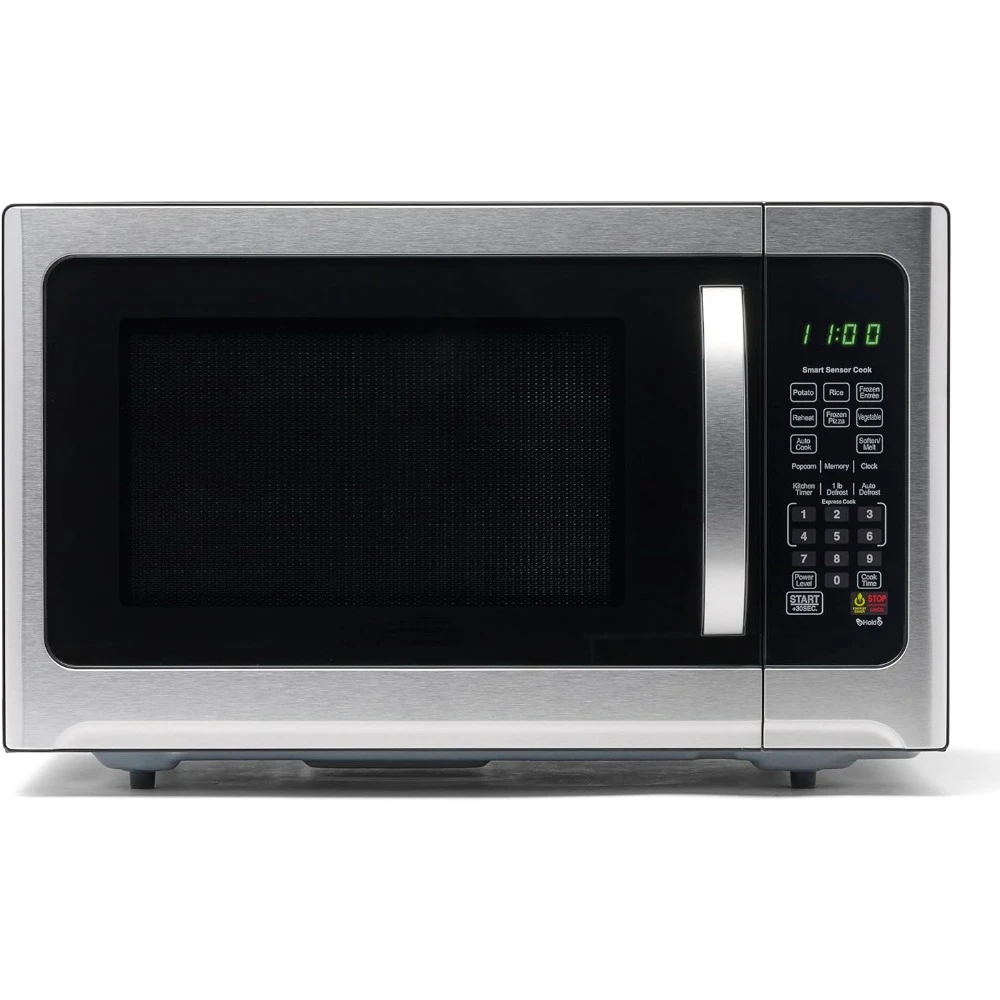 Countertop Microwave 1100 Watts, 1.2 cu ft - Smart Sensor Microwave Oven With LED