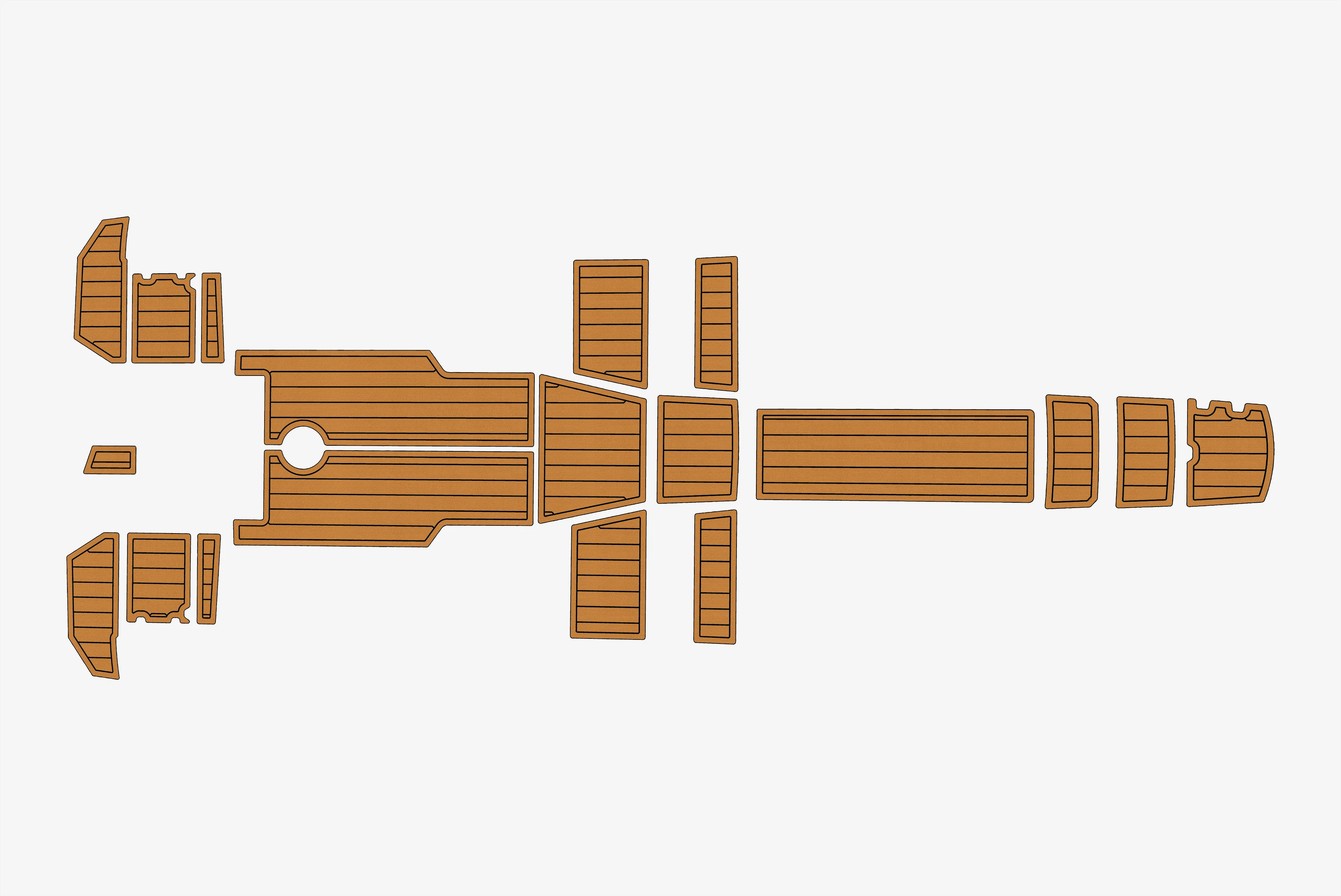 

2017-2019 AMT 190 HT 1/4 дюйма, 6 мм, пена EVA, нескользящий морской коврик из тикового дерева, настил из ПВХ, домашний ковер Aqua, морской пол