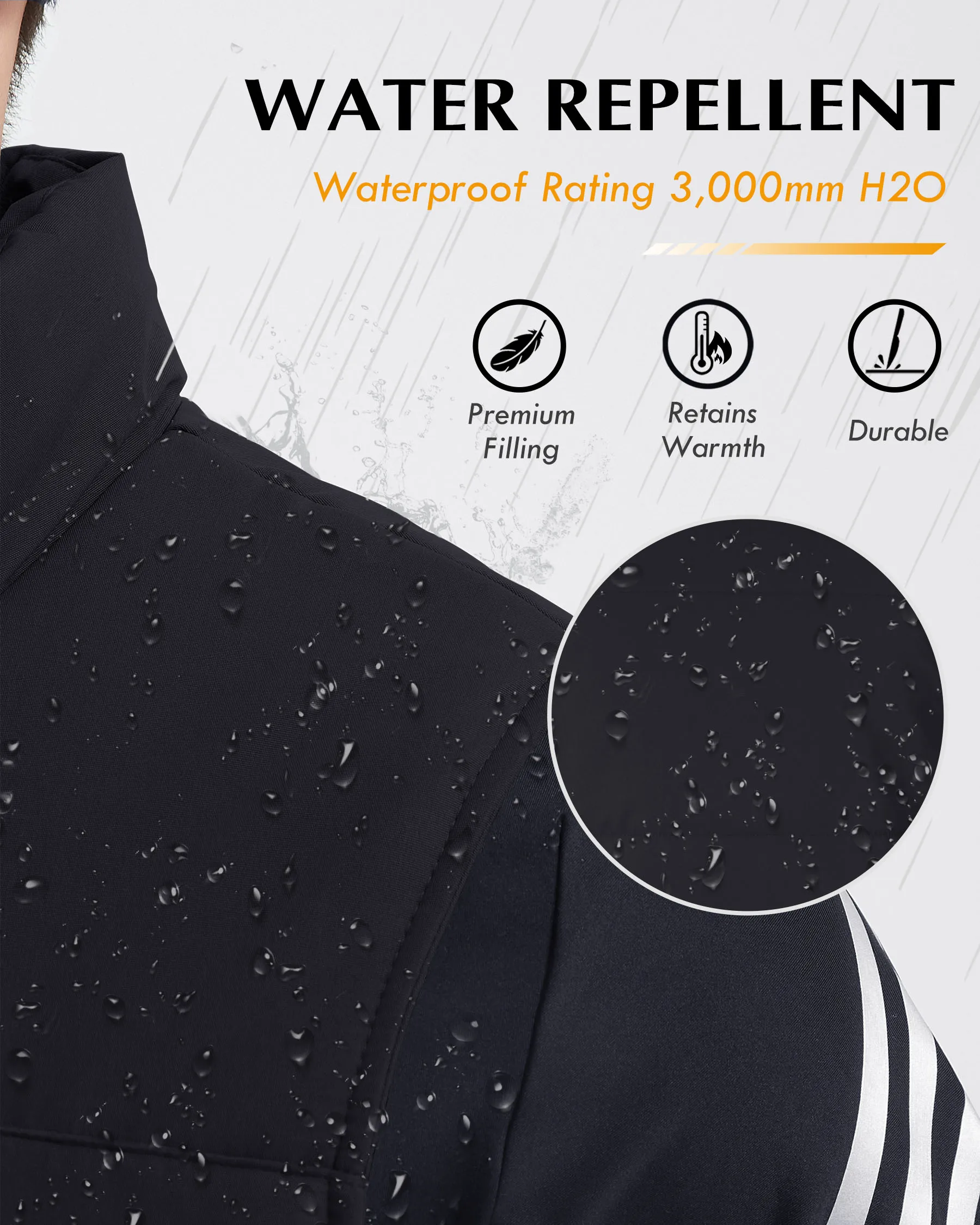 Men Down Vest New Winter Casual Sleeveless Lightweight  Windproof Waterproof Down Duck Puffer Vest Warm Outdoor Jacket Coats