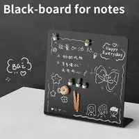 Metal Magnetic Blackboard Vertical DIY Design Desktop Message Board Badge Notes Storage Storage Display Board Message Display