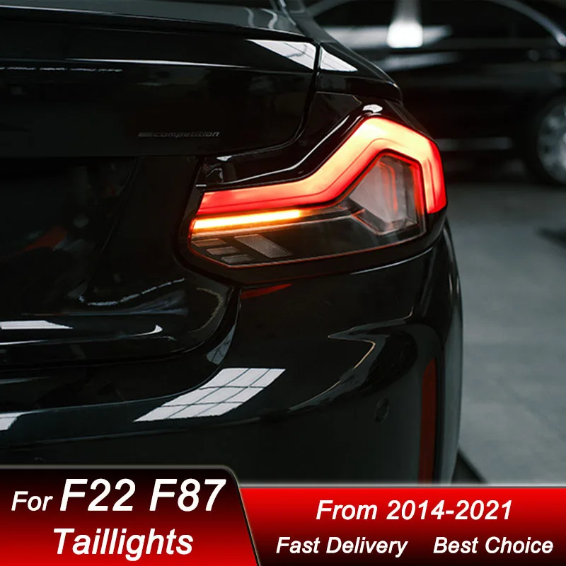 

Hot Car styling Tail Lights For BMW 2 series F22 F23 F87 14-21 new 3D style LED Dynamic Turn Signal Light Tail Lamp Assembly