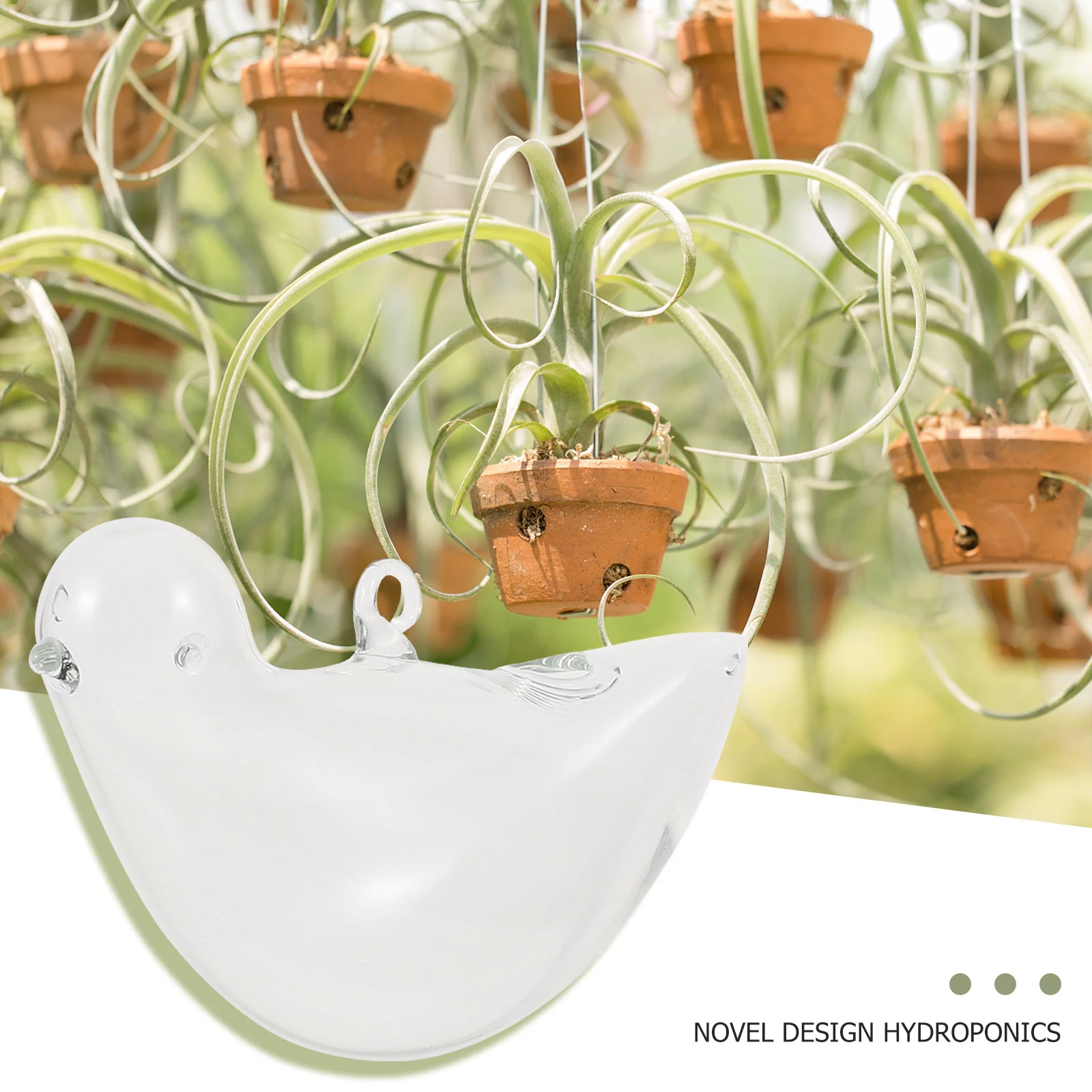 

1Pcs Hanging Glass Flower Vase Transparent Hydroponic Planter Home Decor Indoor Garden Hanging Ornament Glass Flower Vase