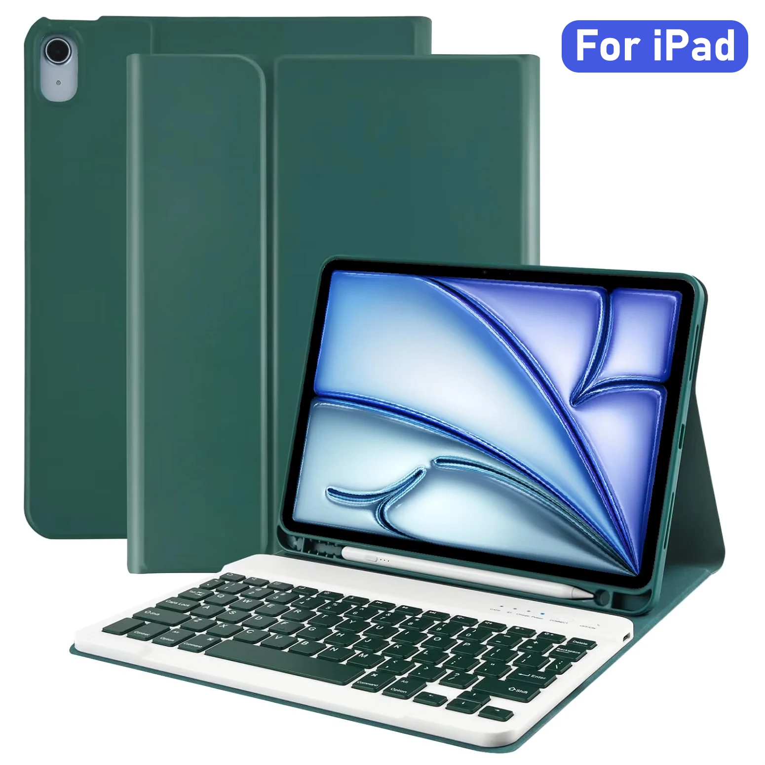 

Keyboard Case For iPad Air 11 2024 M2/M3 2025,Keyboard Cover For iPad Air 4 5,iPad 10.2 7th/8th/9th,iPad 10th Gen/11th A16 2025