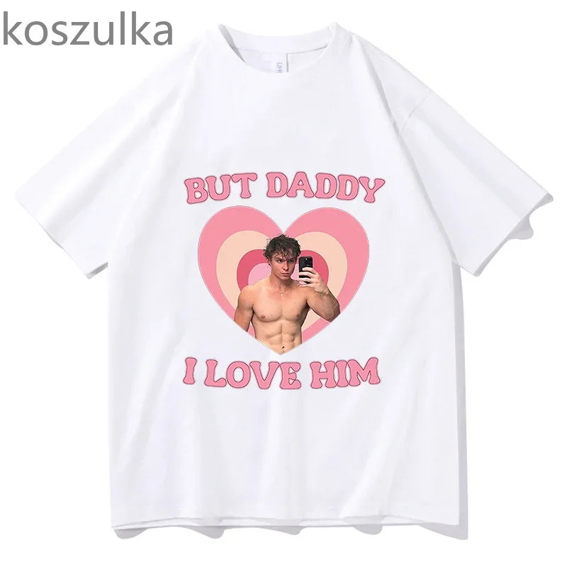 Vintage I Love Nicholas Chavez T-Shirt Men Women's O Neck Cotton But Daddy T Shirts Short Sleeve Tees Clothing Summer Streetwear