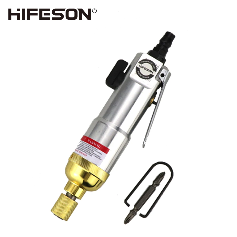 hifeson industrial grade pneumatica parafusos de chave de fenda de ar ferramenta de remocao de instalacao para a frente e interruptor reverso dispositivo pneumatico 01