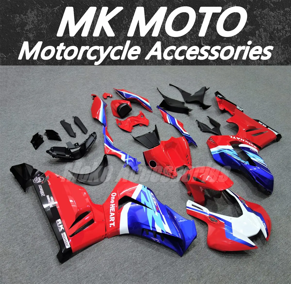

Комплект обтекателей для CBR1000RR-R 2020-2025 Fireblade SP, литые детали кузова из ABS-пластика, красный, синий, белый