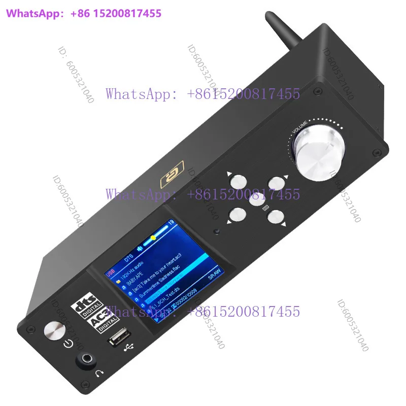 DTSHD panoramic sound 5.1CH audio hard decoder Bluetooth receiver fiber optic USB flash drive digital player ESS9038