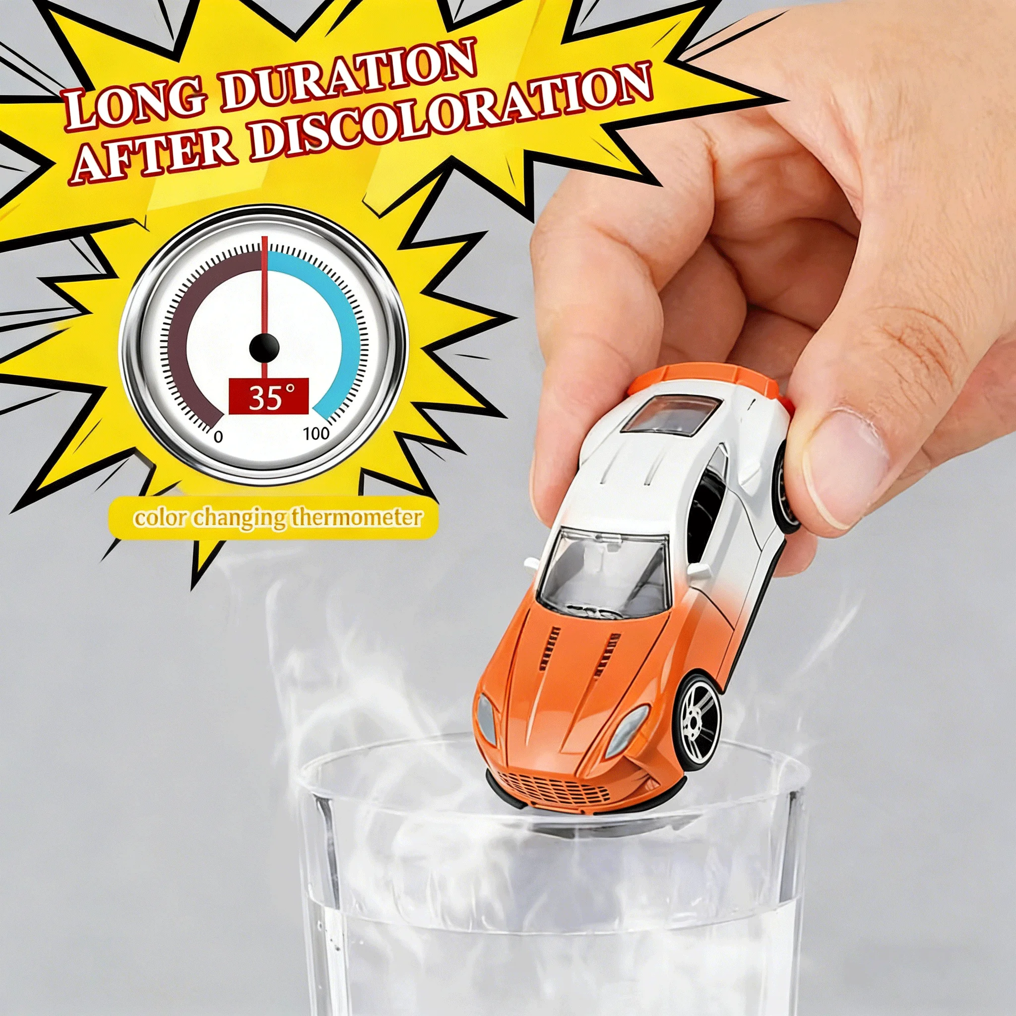 Alloy Off Road Model Mini Set Toy Racing Car 1:64 Color Changing Temperature Sensing Inertial Cars Model For Bath Pool Water Toy