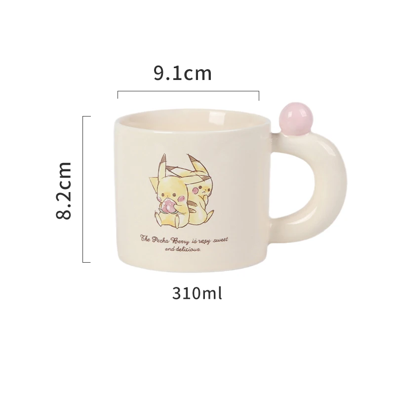 Pokemon Ceramic Mug Pikachu 310ml Drinkware Official Licensed  Water Cup Drinking Cup  One Piece Cute Coffee Cup Mate Gift Box