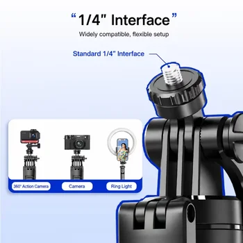 Mobile Phone Holder 31-180CM Adjustable Telescopic for iPhone 17 16 Samsung Huawei Xiaomi Live Streaming Phone Holder Selfie Stick with 1/4 Threaded Interface Suitable for Sony Canon Nikon Fujifilm Panasonic Olympus Camera Stand for GoPro 4