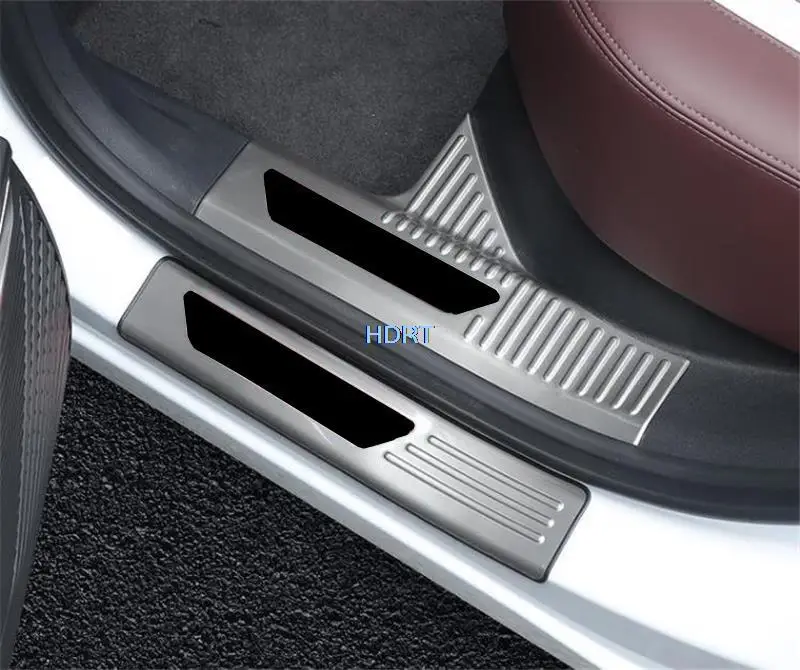 Couverture de seuil de porte de style de voiture, protecteur de seuil, cadre de garniture de panneau pour Geely Xingyue L Monjaro KX11 2022 +, accessoires de modification automatique