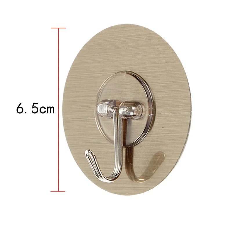 Kitchen Wall Hook Adhesive Hook Hanger Transparent Stainless Steel Strong Door Hanger Key Holder for Kitchen Bathroom Towel Hook - view 6