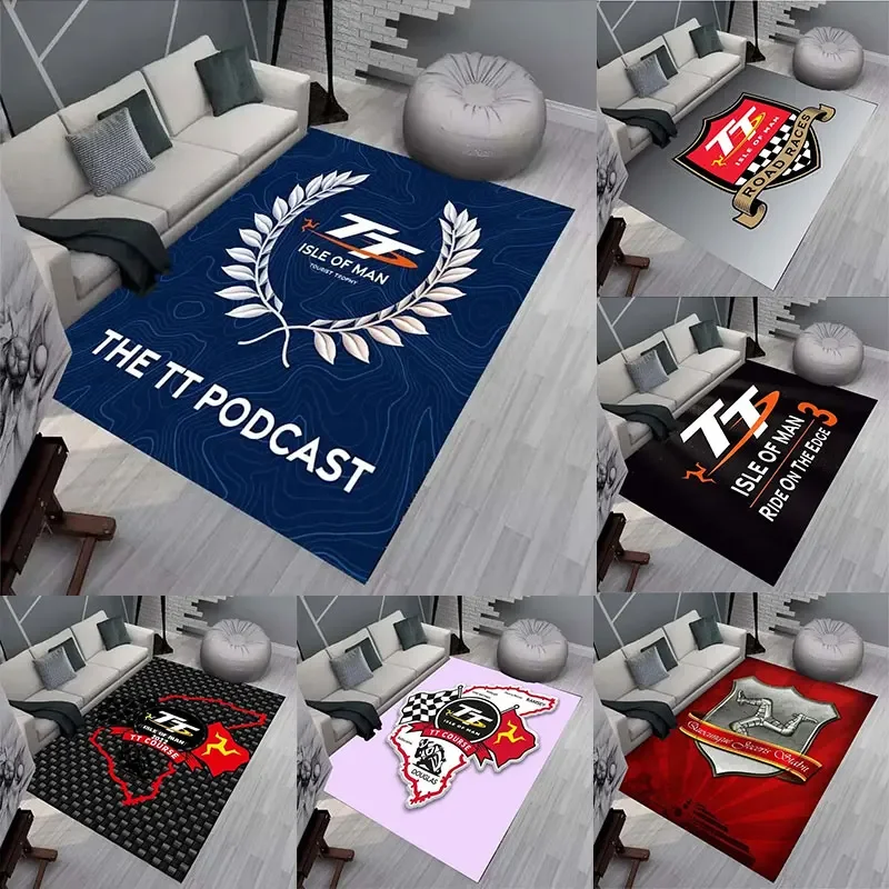 Isle of Man TT Carpets and Rug Motorcycle Competition Carpet Living Room Bedroom Decorate Large Area Soft Carpet Kids Room Rug