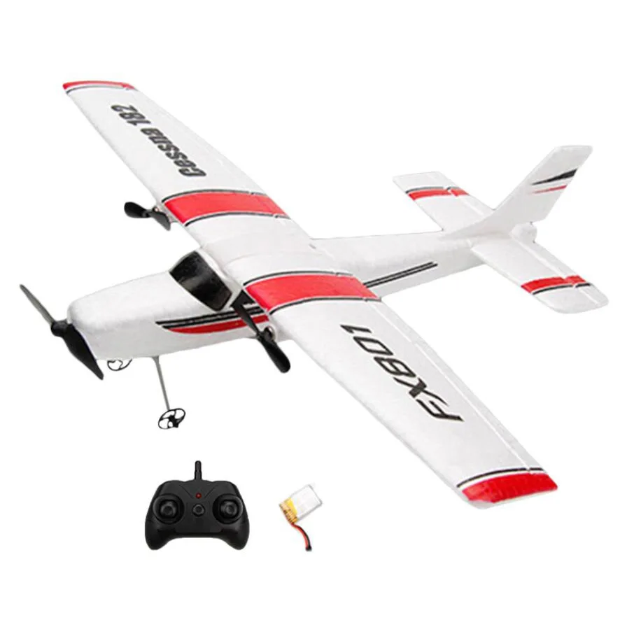 Flying Bear FX801 Remote Control Aircraft Cessna 182 Foam Aircraft 2.4G Fixed Wing Model Aircraft Toy Glider Adult Toy