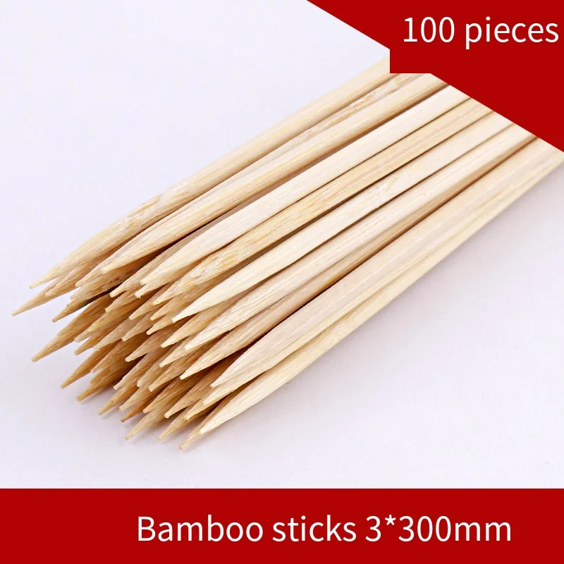 DIY Craft Bamboo Sticks Set - Round Thin Bamboo Rods for Architectural Models Flower Making Decoration Supplies