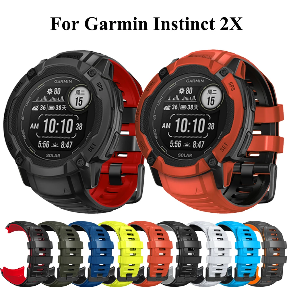 

Silicone Official Band For Garmin Instinct 2X Smart Watch Original Strap For Instinct2X Wristband Replacement QuickFit Bracelet