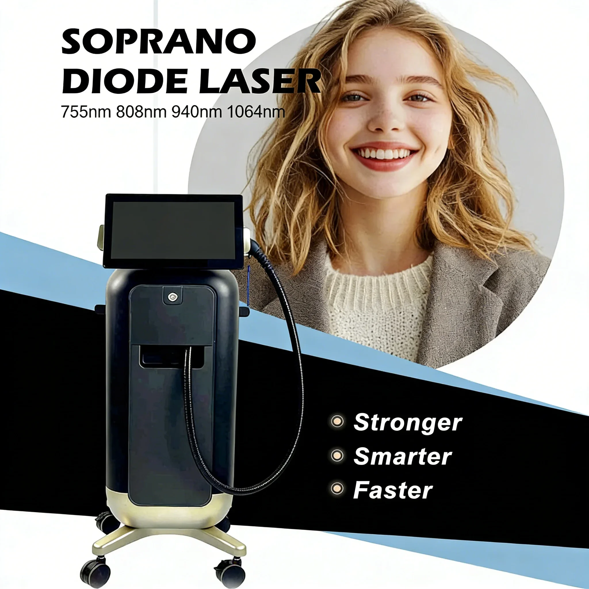 Professional Medical Diode Laser Hair Removal Ice Titanium Device Full Body Hair Removal Machine OEM Manufacturer CE Certified