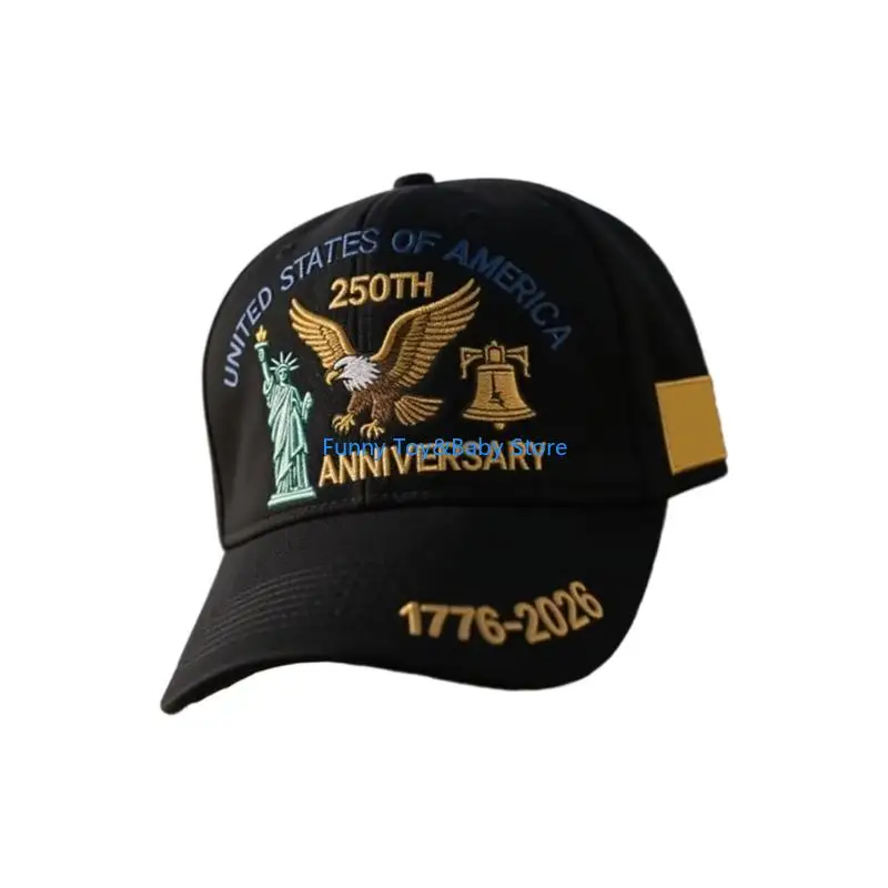 Peddle & قبعة الذكرى السنوية الـ 250 للولايات المتحدة، قبعة بيسبول مغسولة للجنسين قابلة للتعديل من National C90B #5