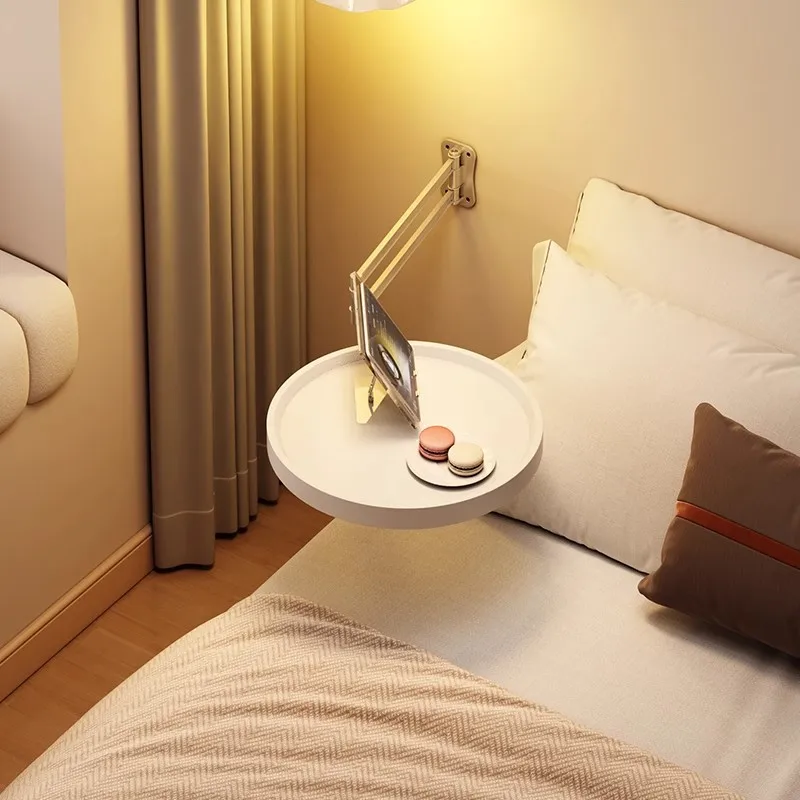 Wall-mounted foldable small coffee table, multi-functional floating shelf, suitable for bedrooms and living rooms