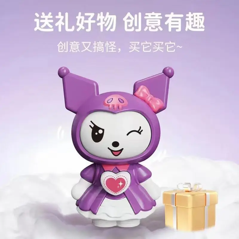 حار بيع الصحافة الوجه تغيير دمية المعلقات Kawaii Kuromi الإبداعية الضغط لعبة لتخفيف الضغط مضحك سانريوس المفاتيح هدية