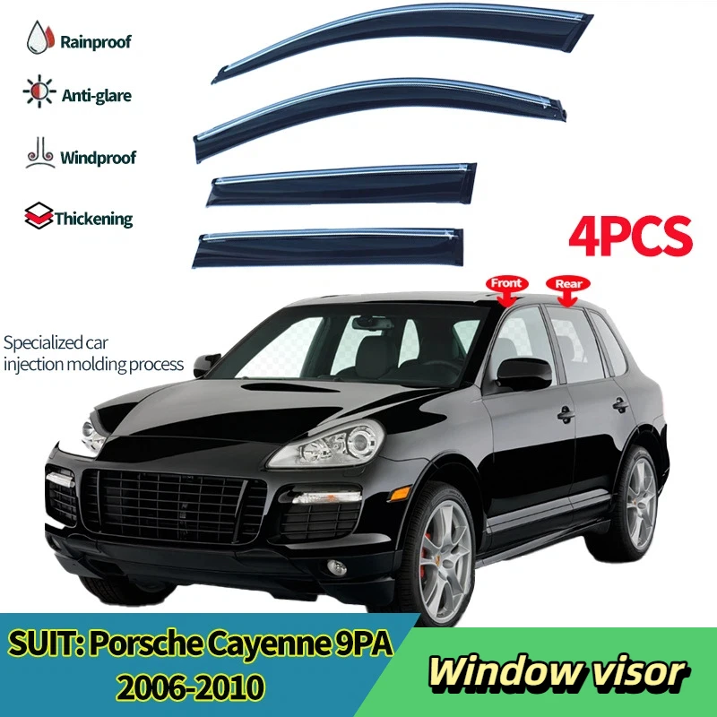 

Для Porsche Cayenne защищенный от атмосферных воздействий солнцезащитный козырек на боковое окно Cayenne 2006-2010 ПК с яркой полосой оконный козырек