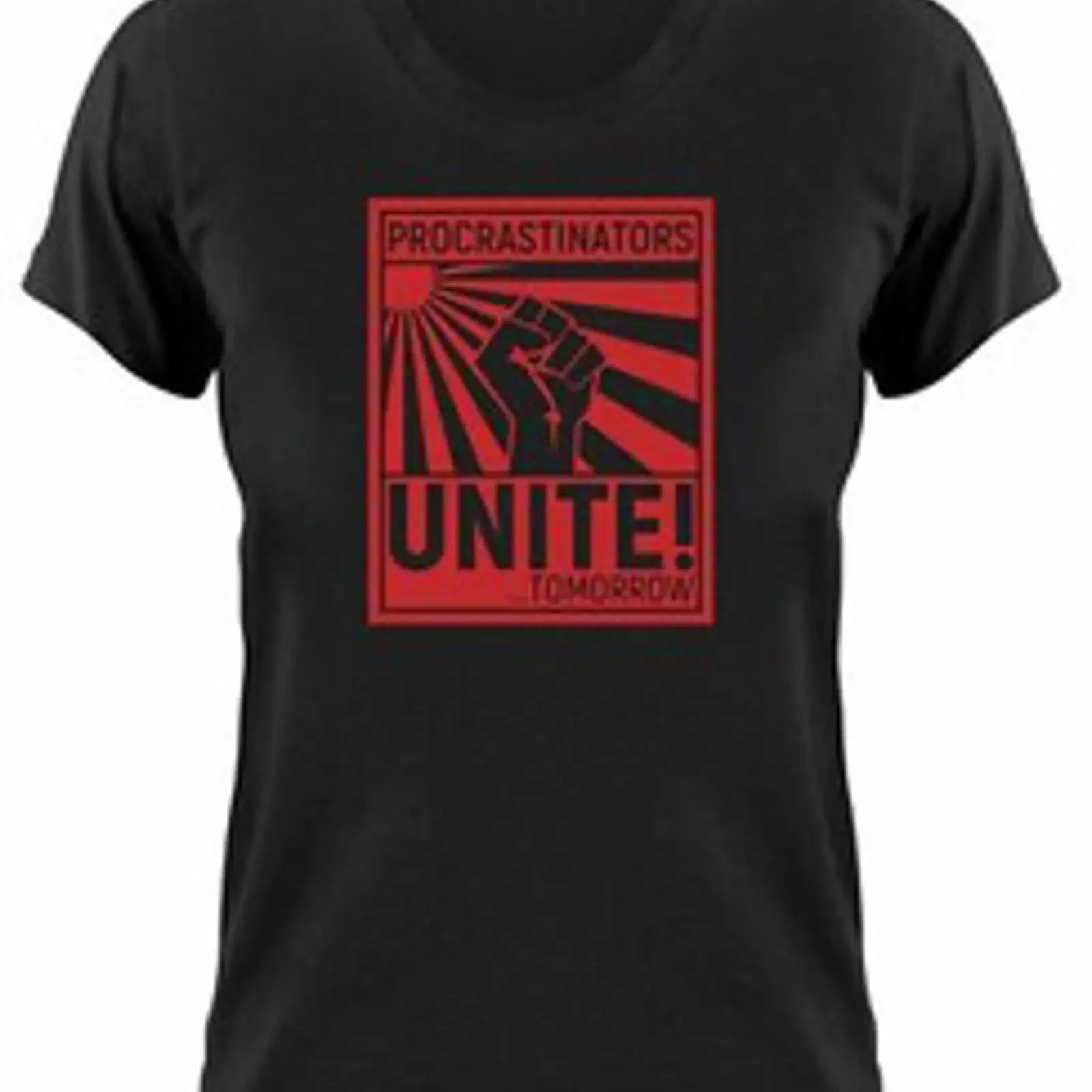 Procrastinators Of The World Unite Fun Damen T Shirt Funshirt Procrastinate vintage Washed Stylish Breathable Stretched Soft