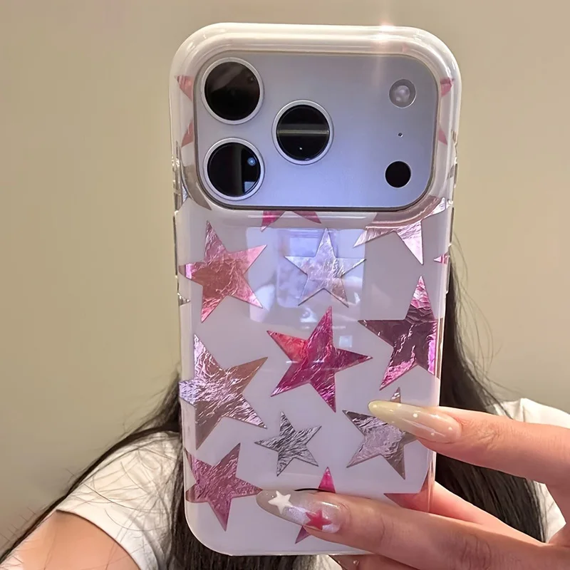 Fashion Colorful Star Vortex Glacier Print Phone Case For iPhone 18 11 12 13 14 15 16 17 Pro Max Air XS X XR 7 8 Plus Soft Cover