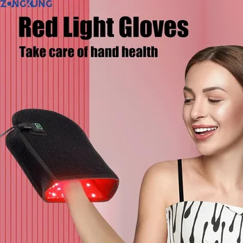 Red light therapy finger movement joint injury pain relief red light therapy gloves 660nm 850nm hand pad joint muscle gloves