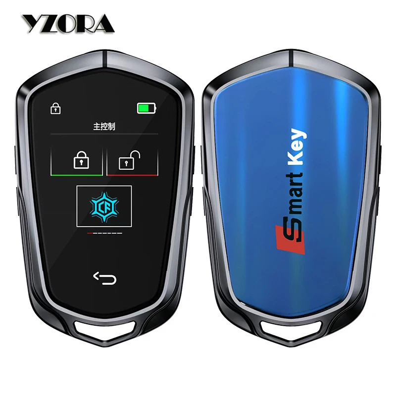 CF858 New Arrival Universal LCD Display Smart Key For Engine Start/Stop Cars Modified Smart Remote Control Car Key